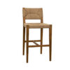 Woven Barstool Made by Teak Wood Natural Color Woven Barstool Made by Teak Wood Natural Color