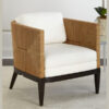 Wooden Cozy Lounge Chair Woven Rope