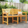 Wooden Back Yard Bench Natural Color