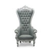 Silver Throne Chair gray Color of Cushion