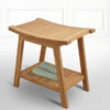 Teak Wood Shower Bench Natural Color Teak Wood Shower Bench Natural Color
