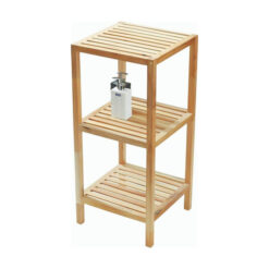 Made by Teak Wood Minimalist Shelves for Bathroom