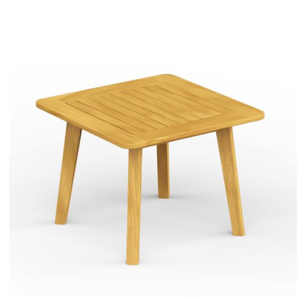 Rectangular Outdoor Teak Side Table Natural Color Rectangular Outdoor Teak Side Table Natural Color