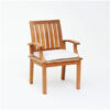 Wooden Teak Solid Outdoor Arm Chair with Cushion