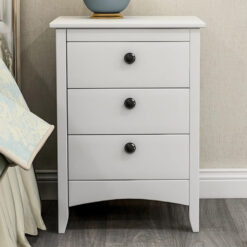 Made from Wood Nightstand with 3 Drawers