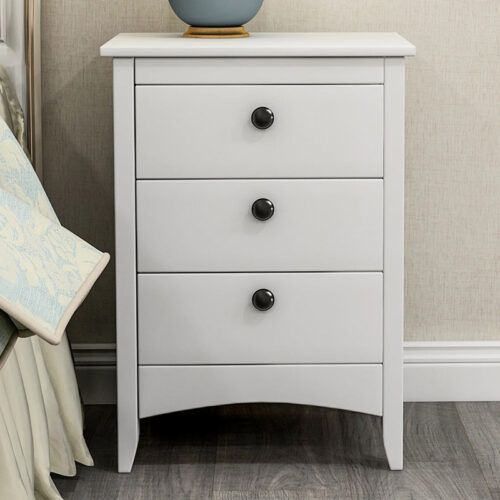Made from Wood Nightstand with 3 Drawers