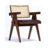 Modern Dining Chair Rattan Backrest