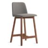 Wooden Barstool Grey Shitter and Natural Color Frame
