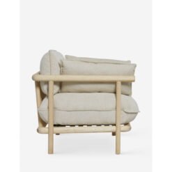 Accent Chair Natural Color with Cushion