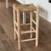 Minimalist Woven Barstool without Backrest