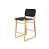 Wooden Barstool Natural Color with Rope Webbing Wooden Barstool Natural Color with Rope Webbing