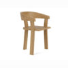 Spin Dining Chair Outdoor Natural Color