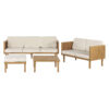 Outdoor Wooden Sofa Set Natural Color Slovakia