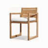 Outdoor Dining Chair Minimalist with Cushion