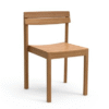 Solid Teak Wood Minimalist Dining Chair