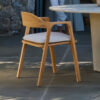 Wooden Outdoor Dining Chair with Cushion