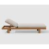 Matir Sun Lounger Natural Color White Cushion