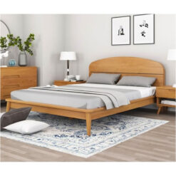 Modern Solid Wood Bed King Size