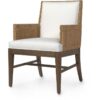 Arm Chair Accent Solid Wood with Rope Luxury Hotel Furniture