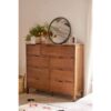 Costed Nightstand Natural Color with 9 Drawers