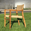 Garden Teak Chair Outdoor Rattan Twist Furniture
