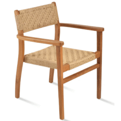 Garden Teak Chair Outdoor Rattan Twist Furniture