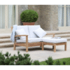 Teak Garden Double Loveseat Sofa Footrest Outdoor Singapore