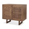 Teak Wood Cabinet 2 Doors Rattan Hotel Project Teak Wood Cabinet 2 Doors Rattan Hotel Project