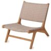 Rattan Brown Lounge Teak Wood Chair Sydney