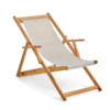 Outdoor Folding Lounge Chair Batyline Natural Color Outdoor Folding Lounge Chair Batyline Natural Color