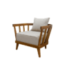 Patio Betawi Chair Natural Color with Cushion Patio Betawi Chair Natural Color with Cushion
