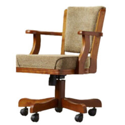 Traditional Wooden Office Chair with a Touch of Retro Elegance