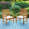 Relax Patio Chair Natural Color Minimalist with Cushion Relax Patio Chair Natural Color Minimalist with Cushion