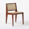 Coffee Chair Natural Color Rattan Seater and Backrest Coffee Chair Natural Color Rattan Seater and Backrest