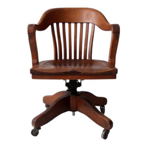 Classic Wooden Office Chair with Timeless Vintage Design