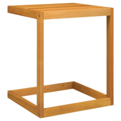 Letter C Coffee Side Table Natural Color
