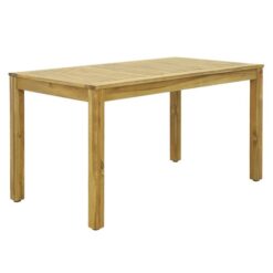 Crown Point Dining Table Set with Dining Bench Natural Color