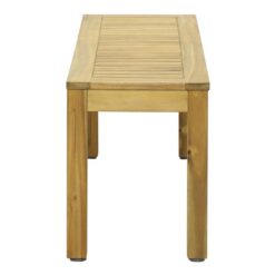 Crown Point Dining Table Set with Dining Bench Natural Color