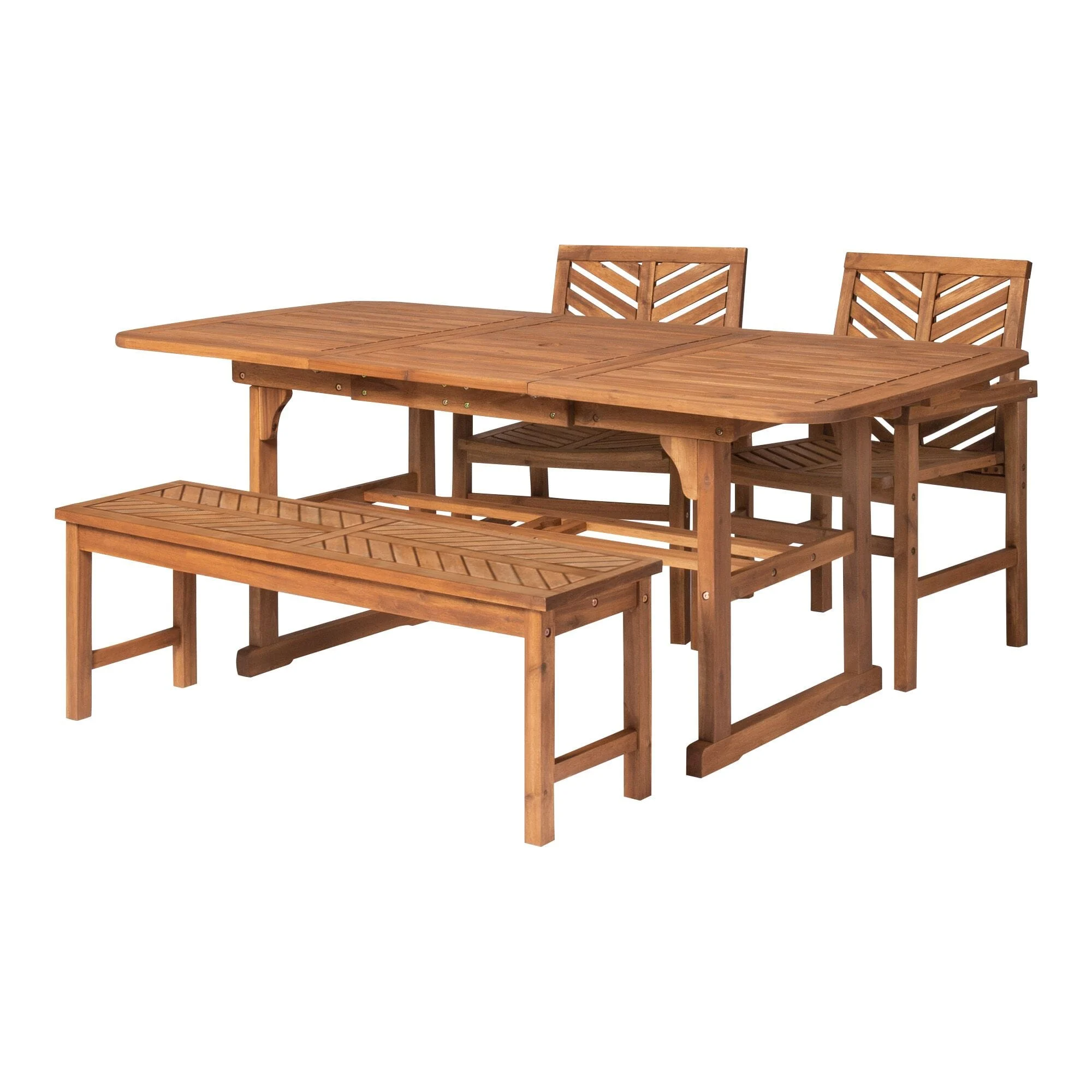 Wooden Natural Color Dining Table Set Chair with Bench Wooden Natural Color Dining Table Set Chair with Bench