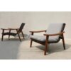 Sofa Single Minimalist Natural Darker Color Sofa Single Minimalist Natural Darker Color
