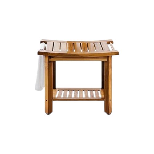 Wooden Dining Shower Bench with Tiny Hanger