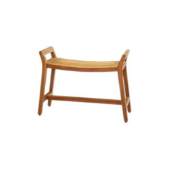 Wooden Natural Color a Bit Long Shower Bench