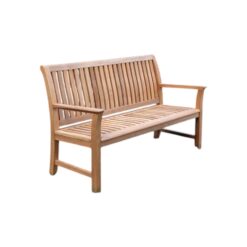 Outdoor Bench Natural Color 3 Seater