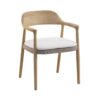 Hiroshima Dining Chair Natural Color and with Tiny Cushion