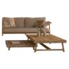 Outdoor Teak Club Set with Table and Chair Natural Color