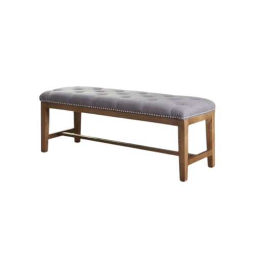 Wooden Natural Color Bench Outdoor Patio Use