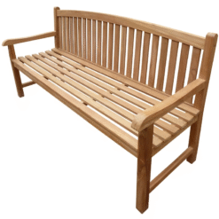 Natural Color 3 Seater Outdoor Bench Made by Teak Wood