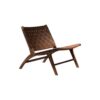Lounge Chair Darker Color Frame And Brown Wicker