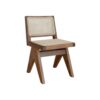 Wooden Natural Color Rattan Back Rest and Seater