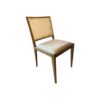 Natural Color Dining Chair Rattan Back